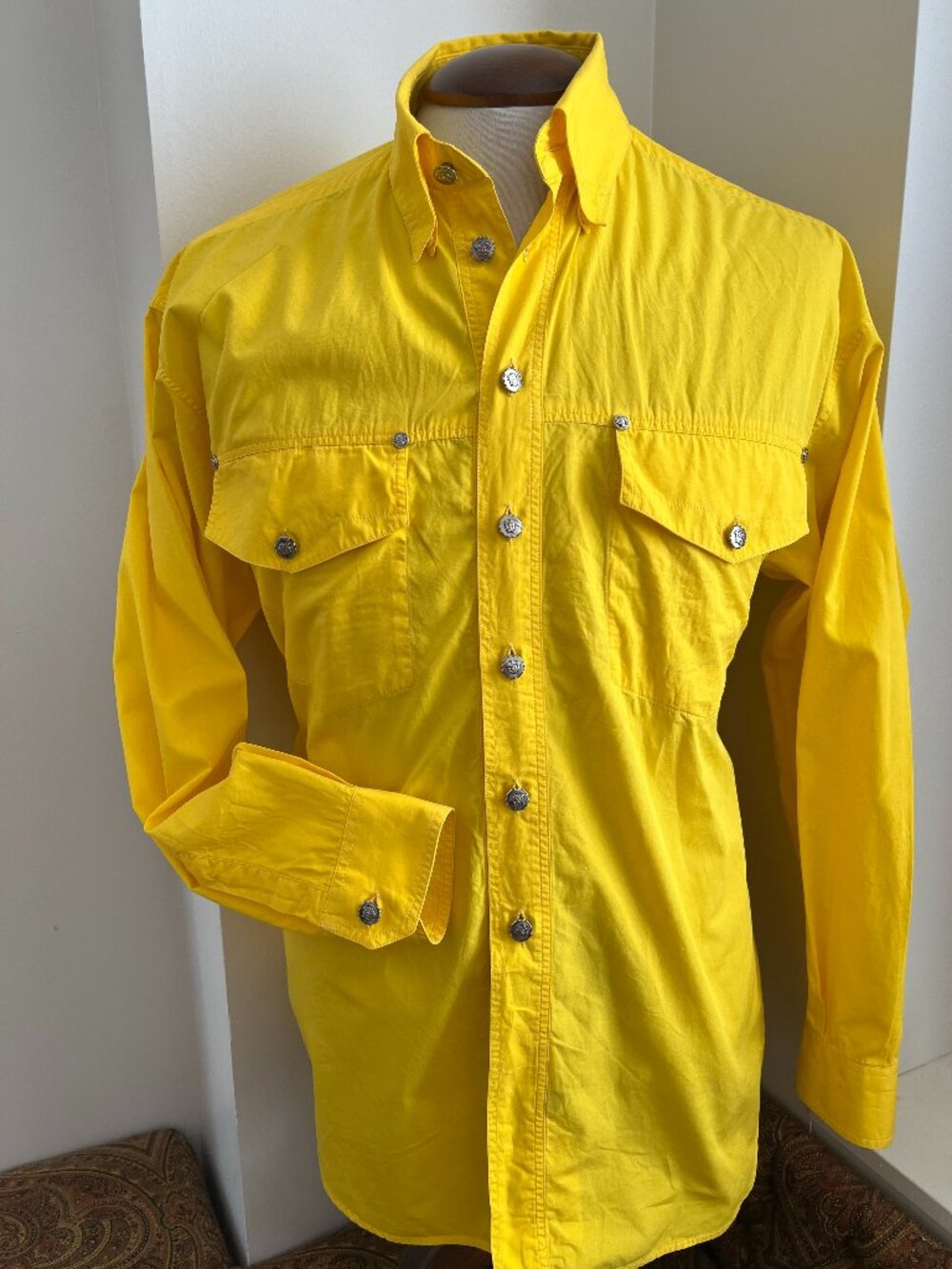 Vintage Versace Jeans Couture Yellow Shirt - Mint Condition
